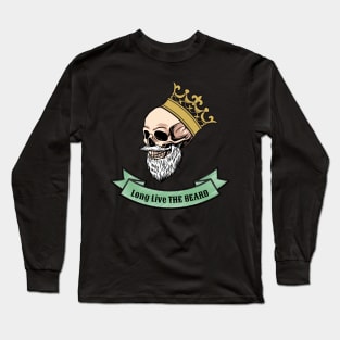 king beard skull Long Sleeve T-Shirt